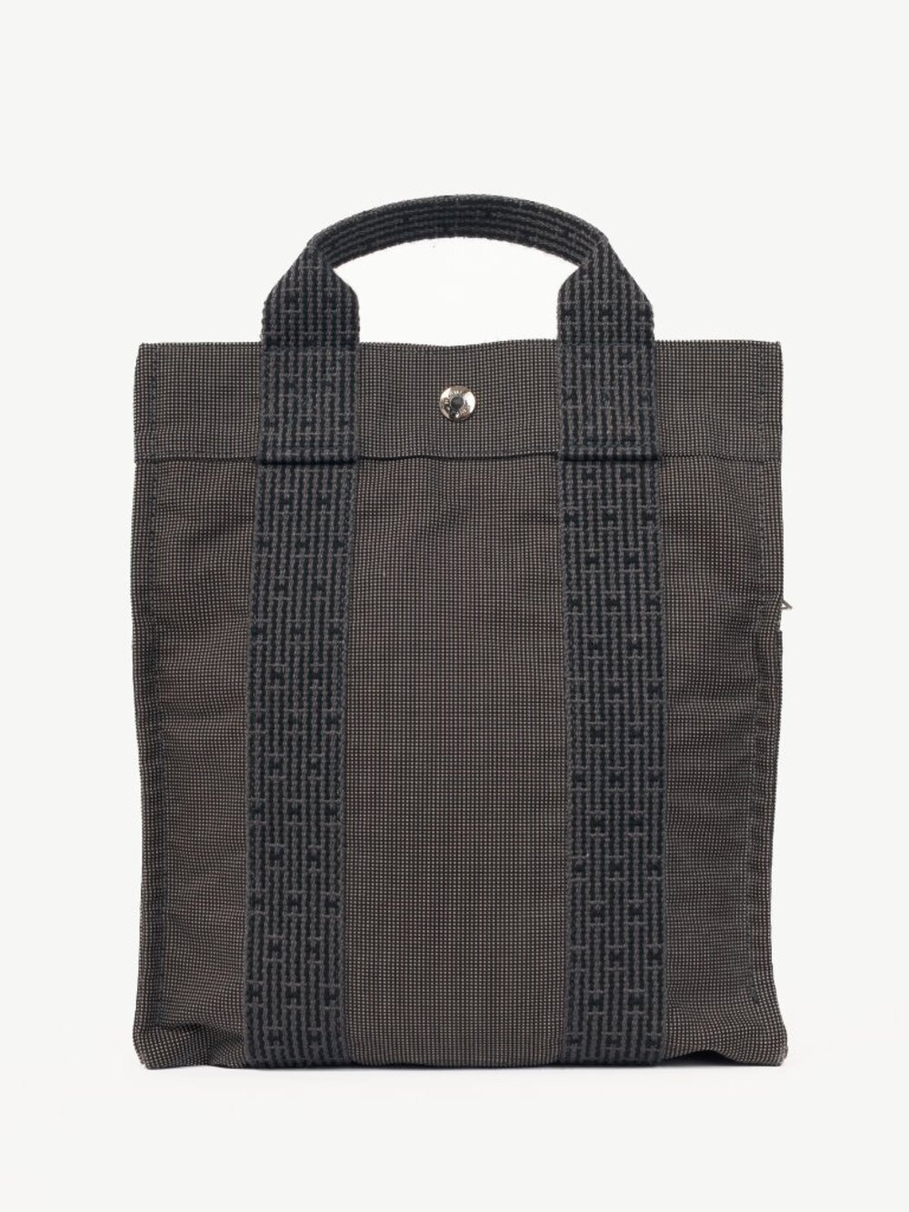 Hermes Herline Graphite Canvas H-Tape Backpack